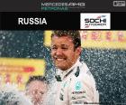 Nico Rosberg obchodzi swoje czwarte zwycięstwo w tym sezonie w Grand Prix Rosji 2016