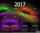 Kalendarz 2017, szczęśliwego nowego roku