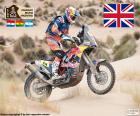 Mistrz motocyklowych Sam Sunderland 2017 Dakar