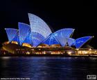 Opera w Sydney w nocy