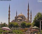 Błękitny Meczet jest jednym z wielkim meczetów w Stambule, znajduje się w części Europejskiej, Turcja