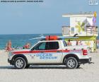 Samochód ratownictwa ocean z Miami Beach