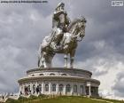 Konny posąg Czyngis-chana, Mongolia