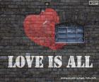 Graffiti miłość jest wszystkim