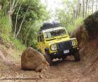 Układanka Land Rover Defender Żółty