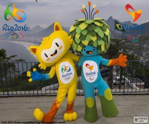 Układanka Rio 2016 Olimpijskie maskotki