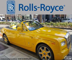 Układanka Rolls-Royce żółty