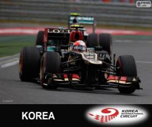 Układanka Romain Grosjean - Lotos - Grand Prix Korei 2013, 3 sklasyfikowane