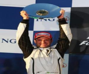 Układanka Rubens Barrichello w podium