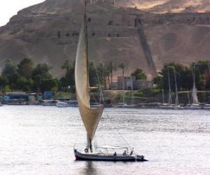 Układanka Rzeka Nil jest największa rzeka w Afryce, przechodzącej przez Egipt