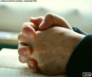 Układanka Ręce modląc