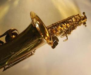 Układanka Saksofon, instrument muzyczny wiatr