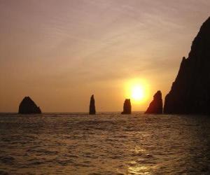 Układanka Sanktuarium fauny i flory Malpelo, Kolumbia.