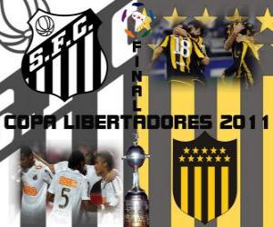 Układanka Santos FC - Peñarol Montevideo. Final Copa Libertadores 2011
