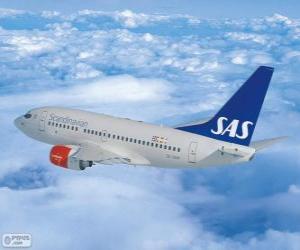Układanka Scandinavian Airlines System, jest międzynarodowe linie lotnicze