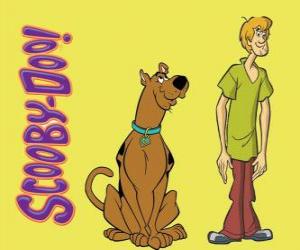 Układanka Scooby Doo i Shaggy, dwóch przyjaciół