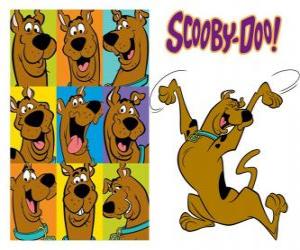Układanka Scooby-Doo, pies rasy Dog niemiecki, Wielki Duńczyk, który mówi najbardziej znanych i bohater wielu przygodach