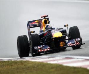 Układanka Sebastian Vettel - Red Bull - Shanghai 2010