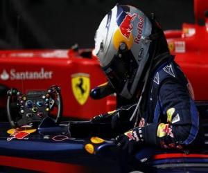Układanka Sebastian Vettel - Red Bull - Shanghai 2010
