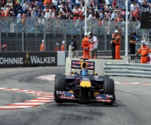 Układanka Sebastian Vettel - Red Bull - Monte-Carlo 2010