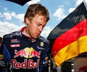 Układanka Sebastian Vettel - Red Bull - Silverstone 2010