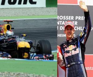 Układanka Sebastian Vettel - Red Bull - Hockenheim Grand Prix Niemiec (2010) (3 pozycję)