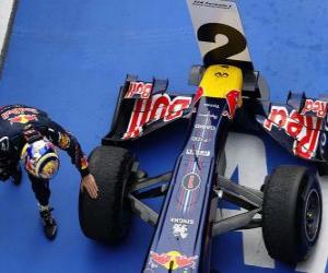 Układanka Sebastian Vettel - Red Bull - Shanghai, Chiny Grand Prix (2011) (2 miejsce)