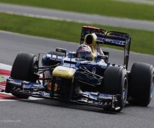 Układanka Sebastian Vettel - Red Bull - Grand Prixe Anglii 2012, 3. miejsce