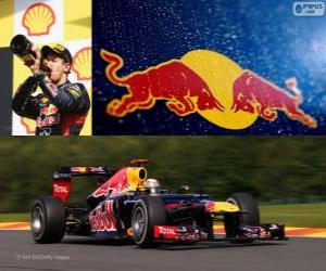 Układanka Sebastian Vettel - Red Bull - Grand Prix Belgii 2012, 2 ° sklasyfikowane