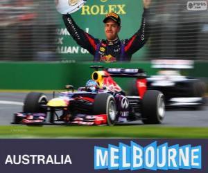 Układanka Sebastian Vettel - Red Bull - Grand Prix Australii 2013, 3 klasyfikowane