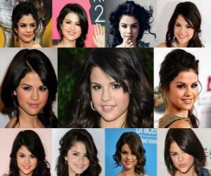 Układanka Selena Gomez, amerykańska aktorka pochodzenia meksykańskiego. Obecnie gra postać Alex Russo w serialu Czarodzieje z Waverly Place