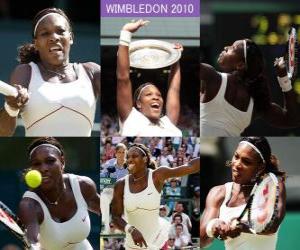 Układanka Selena Williams 2010 Wimbledon Champion