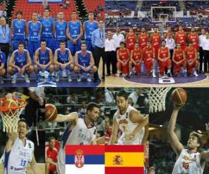 Układanka Serbia - Hiszpania, mecze ćwierćfinałowe, 2010 FIBA World Turcji