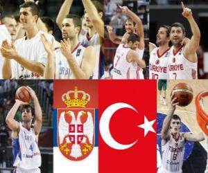 Układanka Serbia - Turcja, półfinały, 2010 FIBA World Turcji