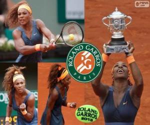 Układanka Serena Williams mistrz Roland Garros 2013