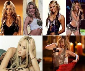 Układanka Shakira to kolumbijska piosenkarka muzyki pop i rock producentów gatunku w języku angielskim i hiszpańskim