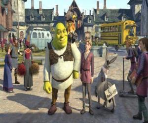 Układanka Shrek z Arturem możliwości następcy tronu