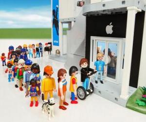 Układanka Sklep Apple Playmobil