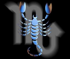 Układanka Skorpion. Skorpion. Ósmy znak zodiaku. Nazwa łacińska jest Scorpius