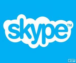 Układanka Skype logo