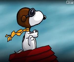 Układanka Snoopy pilota