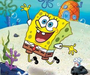 Układanka SpongeBob jest gąbka morska