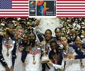 Układanka Stany Zjednoczone Ameryki, mistrz Mistrzostwa Świata w Koszykówce Mężczyzn 2014