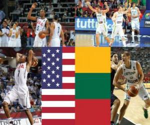 Układanka Stany Zjednoczone - Litwa, półfinały, 2010 FIBA World Turcji