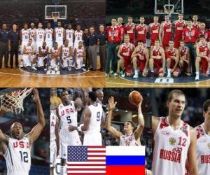 Układanka Stany Zjednoczone - Rosja, mecze ćwierćfinałowe, 2010 FIBA World Turcji