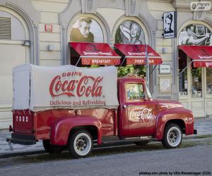 Układanka Stara ciężarówka Coca-Cola