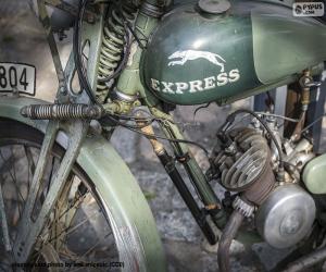 Układanka Stary motocykl