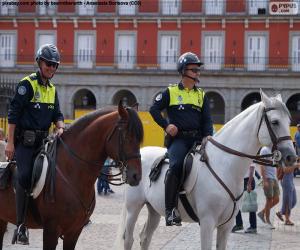 Układanka Straż miejska na koniu, Madryt