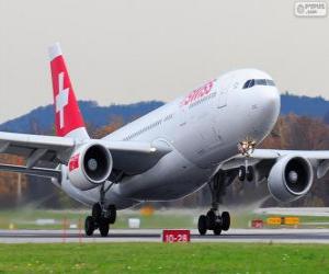Układanka Swiss International Air Lines, jest głównym linii lotniczych, Szwajcaria