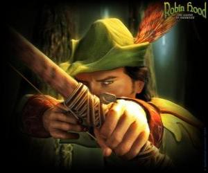 Układanka Słynny łucznik Robin Hood